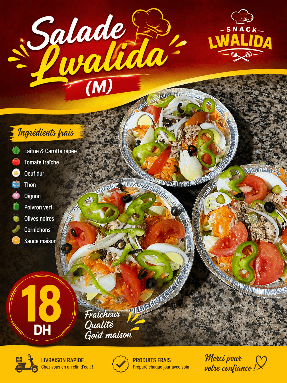 Salade lwaida (M)